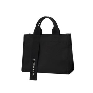 Marhen.J Korean Designer CANVAS TOTE BAG - RICO MINI - ALL BLACK